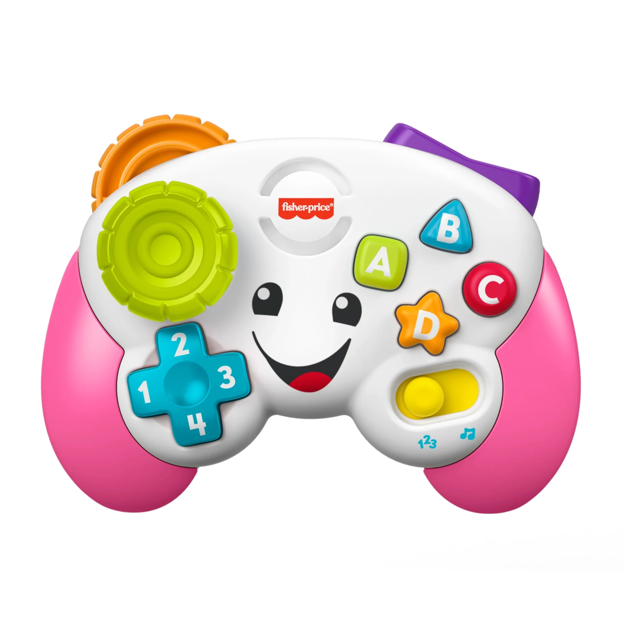 Fisher-Price Laugh & Learn Game & Learn Controller, Pink Interactive Infant Toy