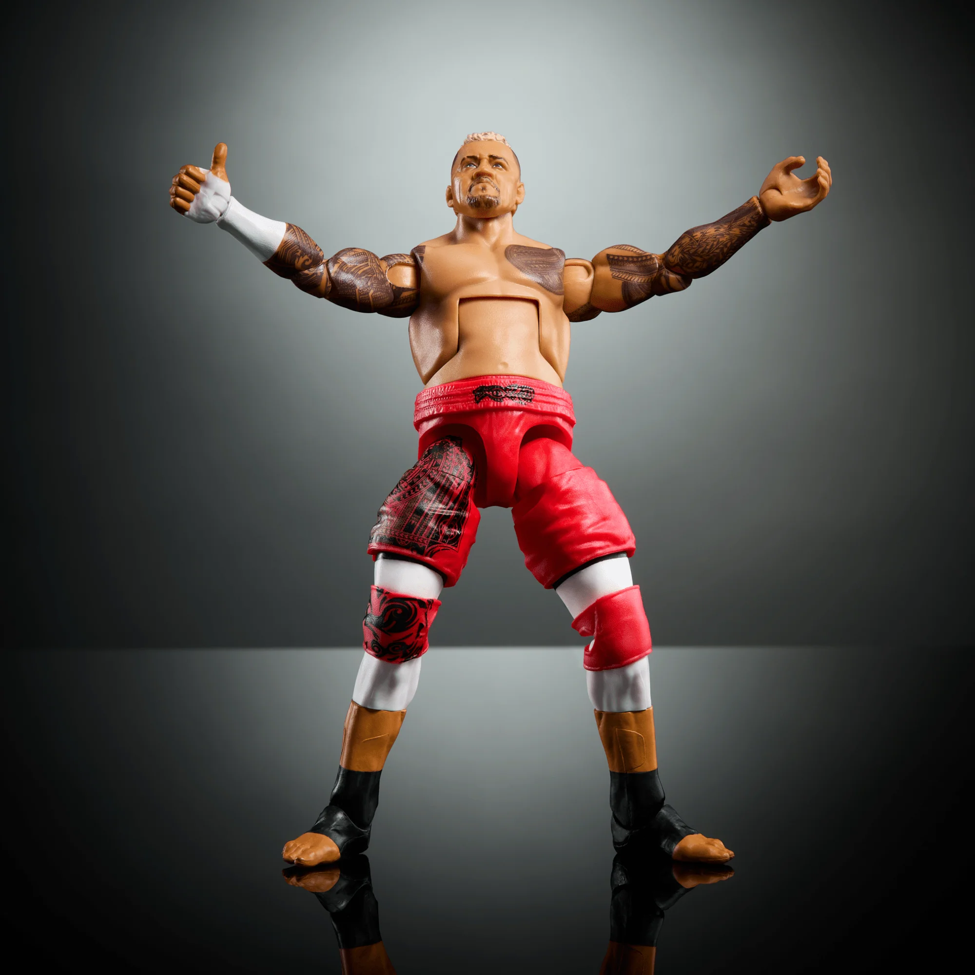 WWE Elite Solo Sikoa Action Figure, 6-inch Collectible Superstar With Articulation & Accessories