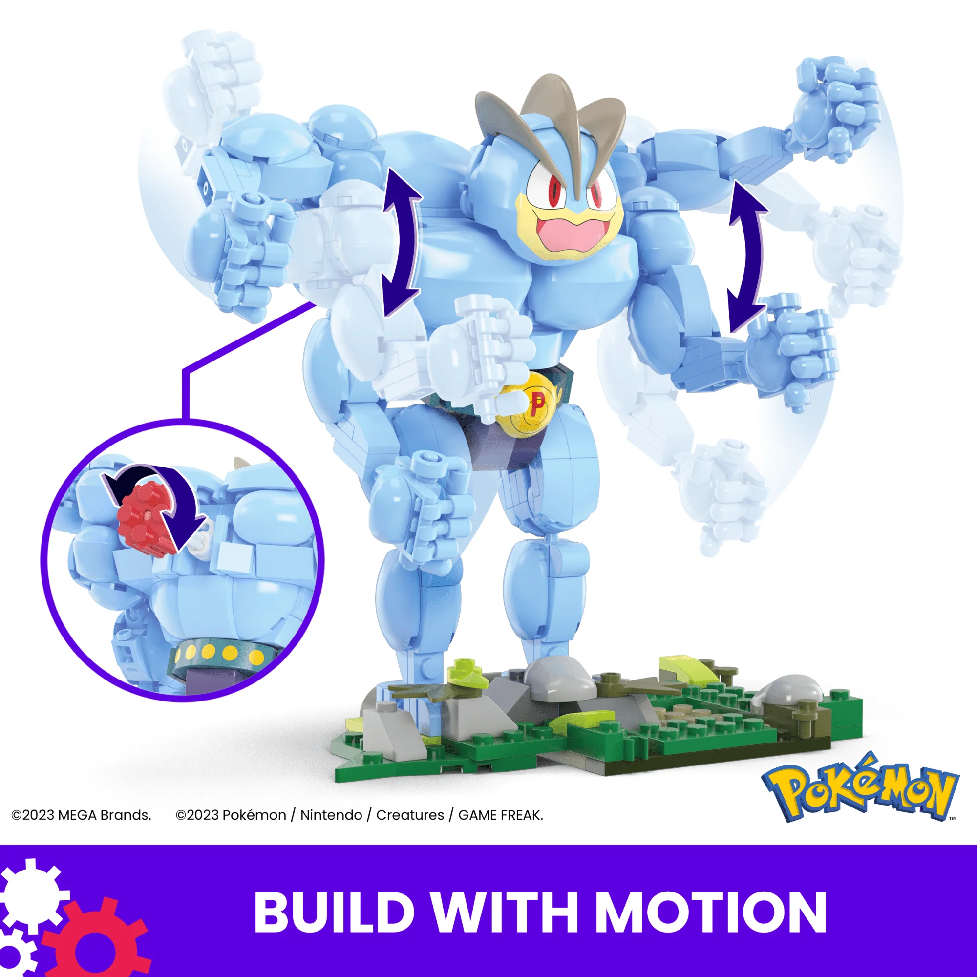 MEGA Pok��mon Machamp Building Toy Kit (401 Pieces) With 1 Poseable Figure For Kids