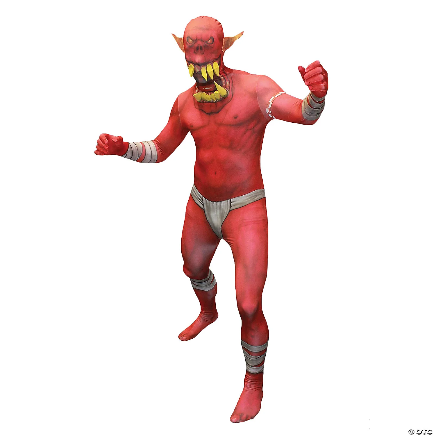 Men's Red Orc Morphsuit Costume - Unleash the Warrior Within! ?????