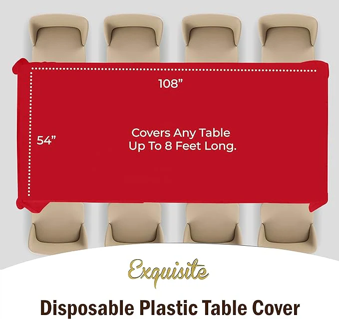 Premium Red Table Cover