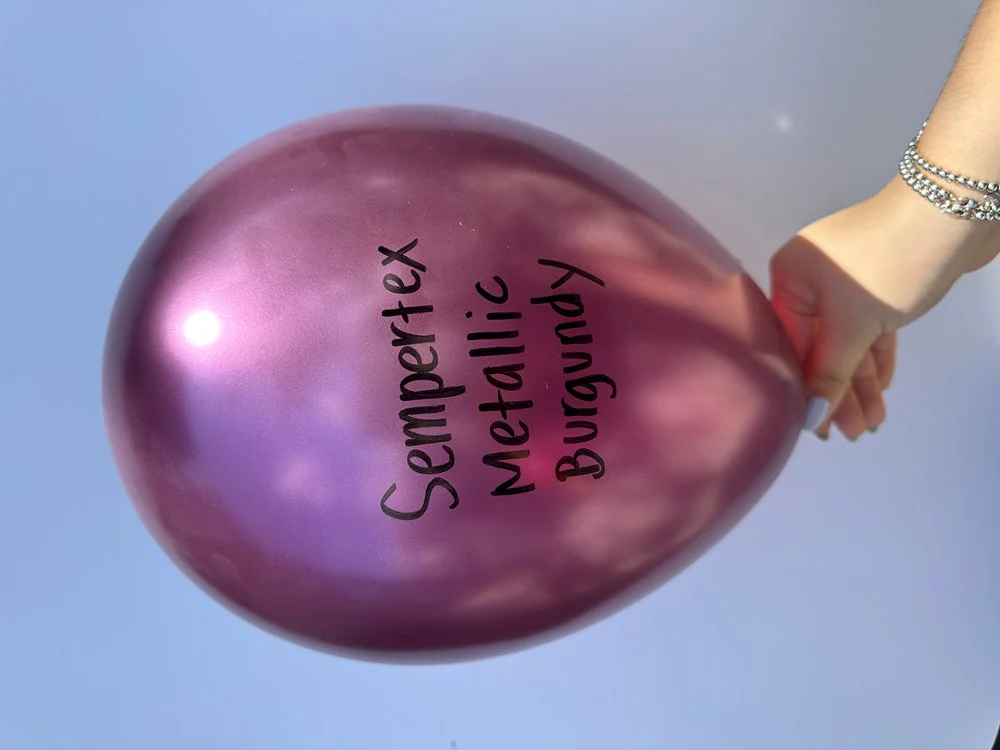 11 inch Sempertex Metallic Burgundy Latex Balloons 100ct