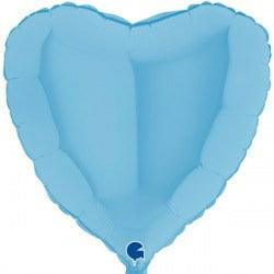 Grabo Heart Balloon Blue Matte 36in Foil