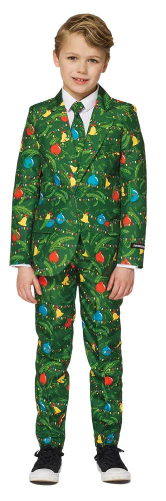 Festive Green Christmas Suit