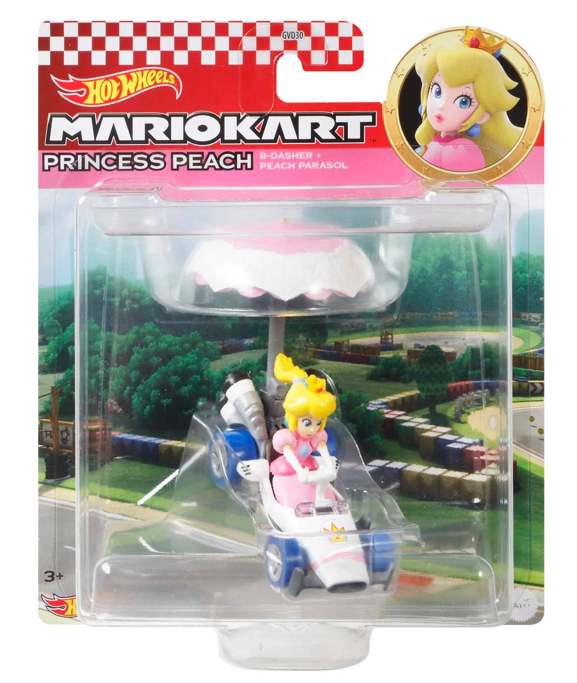 Hot Wheels?Mario Kart Princess Peach B-Dasher And Peach Parasol