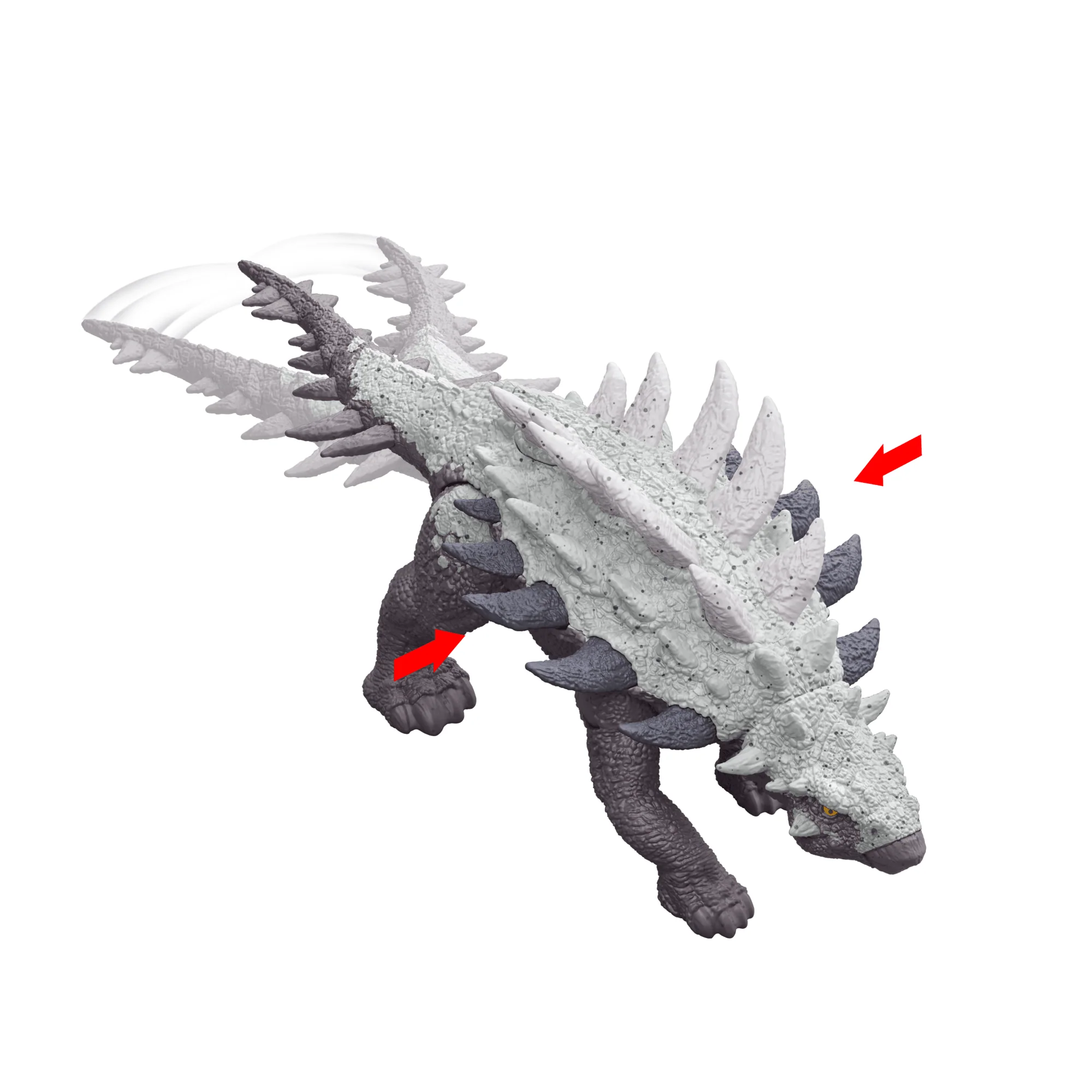 Jurassic World Strike Attack Gastonia Dinosaur Action Figure Toy With Single Strike Action