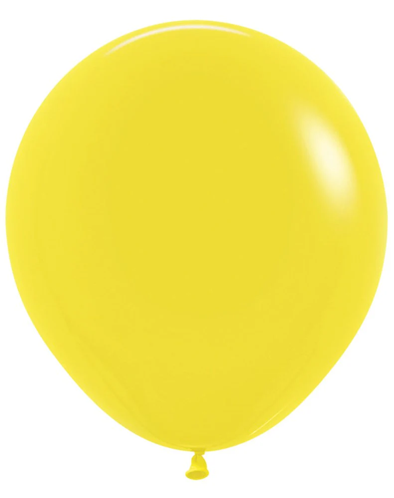 18 inch Sempertex Fashion Yellow Latex Balloons 25ct