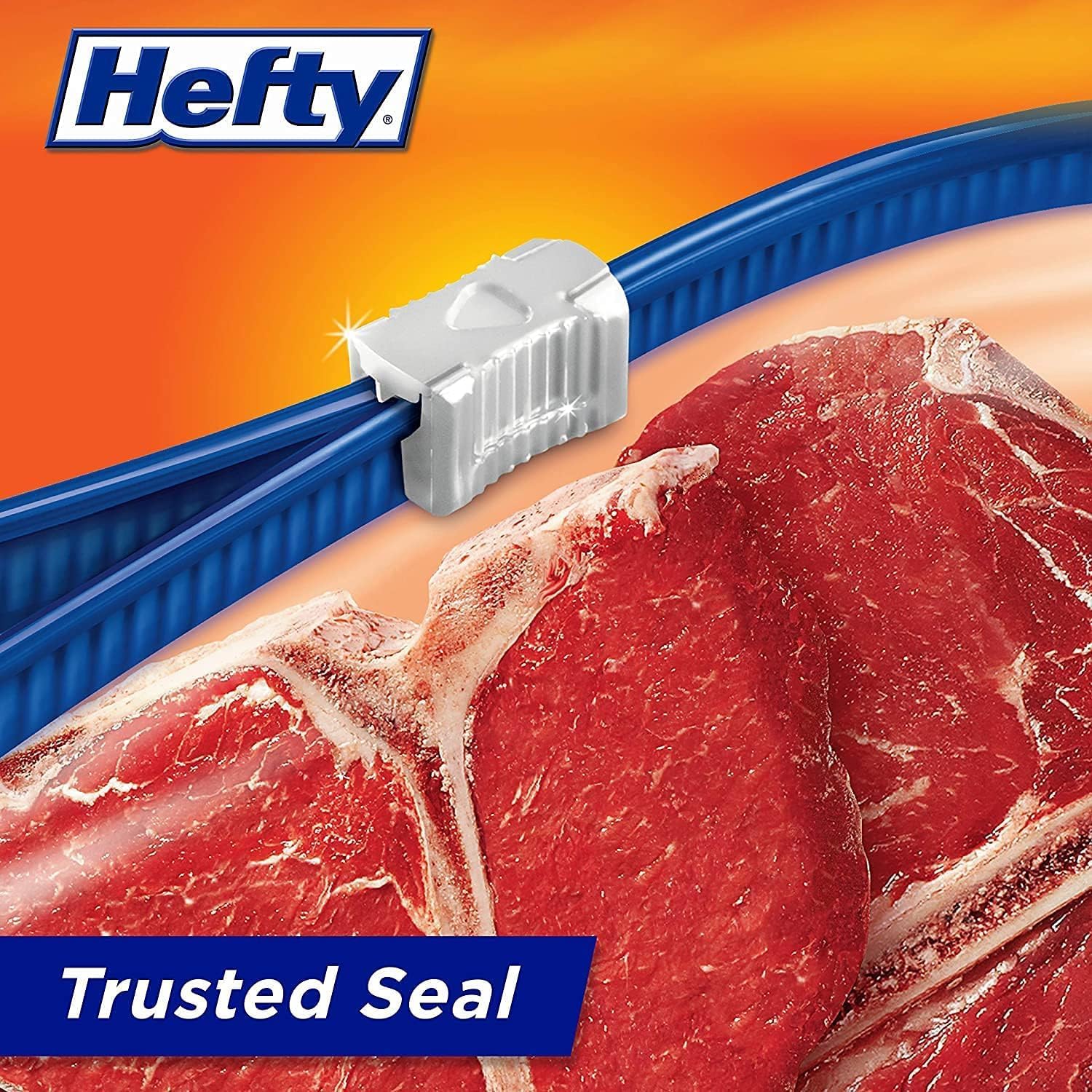 Hefty Slider Storage Bags, Quart Size, 78 Count