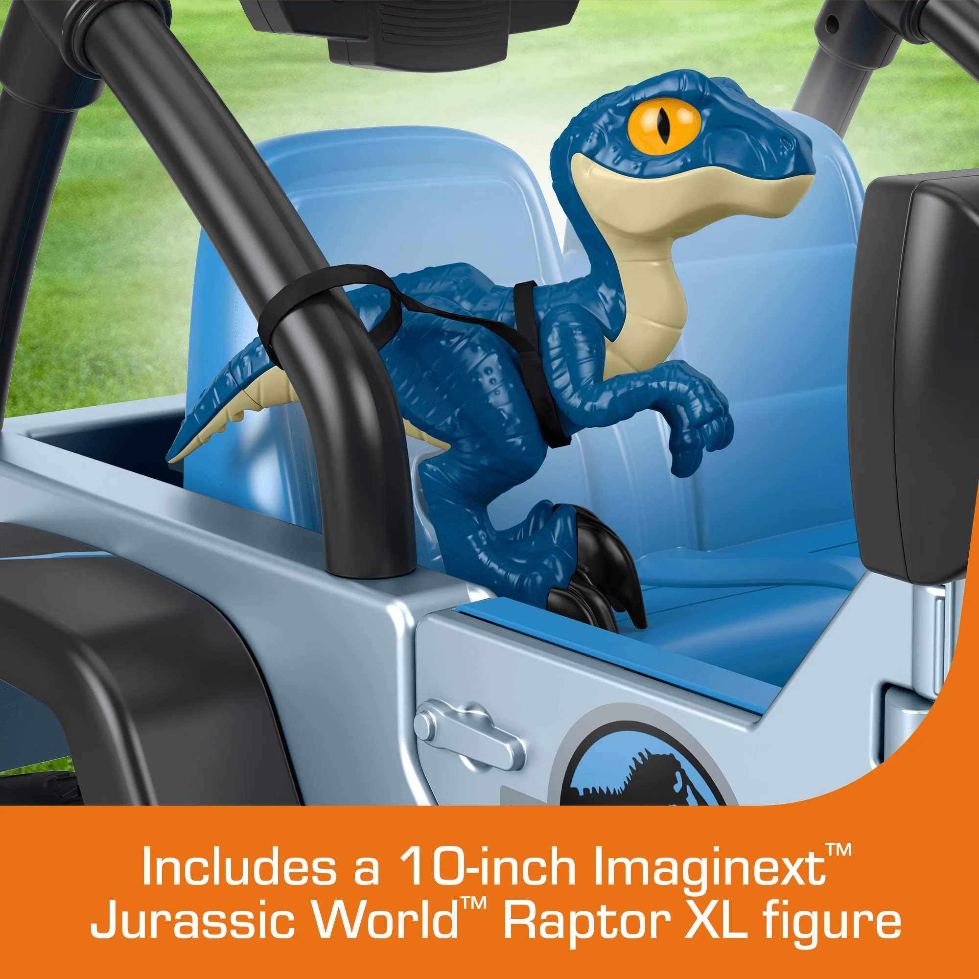 Power Wheels Jurassic World Dino Damage Jeep Wrangler Ride-On Toy With Lights And Sounds, Preschool Toy