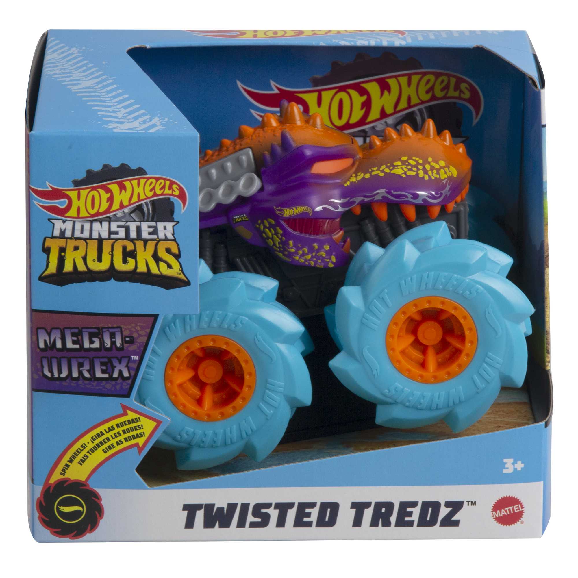 Hot Wheels Monster Trucks Veh��culo de Juguete 1:43 Llantas Todo Terreno Mega-Wrex