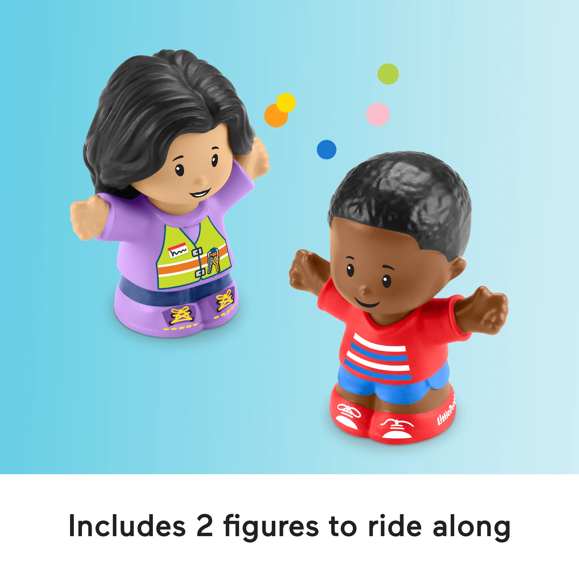 Fisher-Price Little People School Bus Musical Toddler Toy Vehicle With 2 Figures