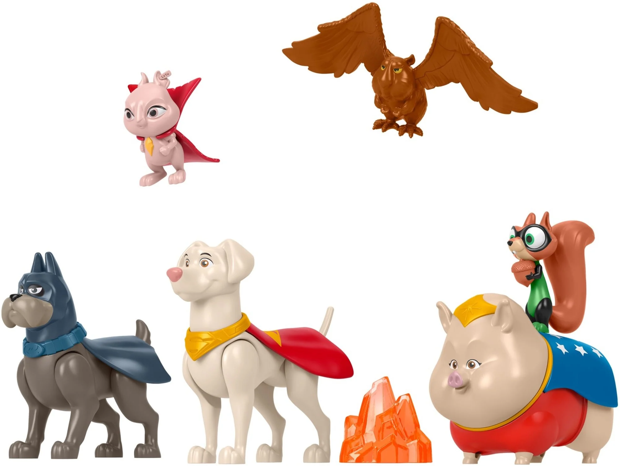 Fisher-Price DC League Of Super-Pets Figure Multipack Set Of 6 Characters For Pretend Play