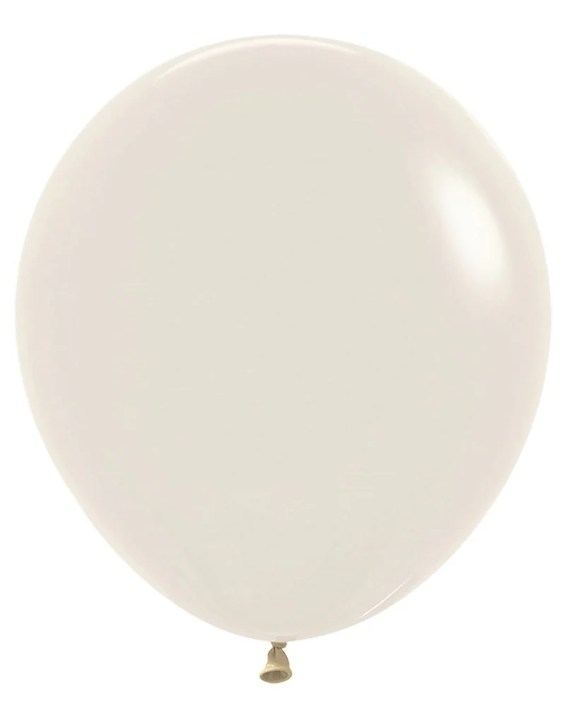 18 inch Sempertex Pastel Dusk Cream Latex Balloons 25ct