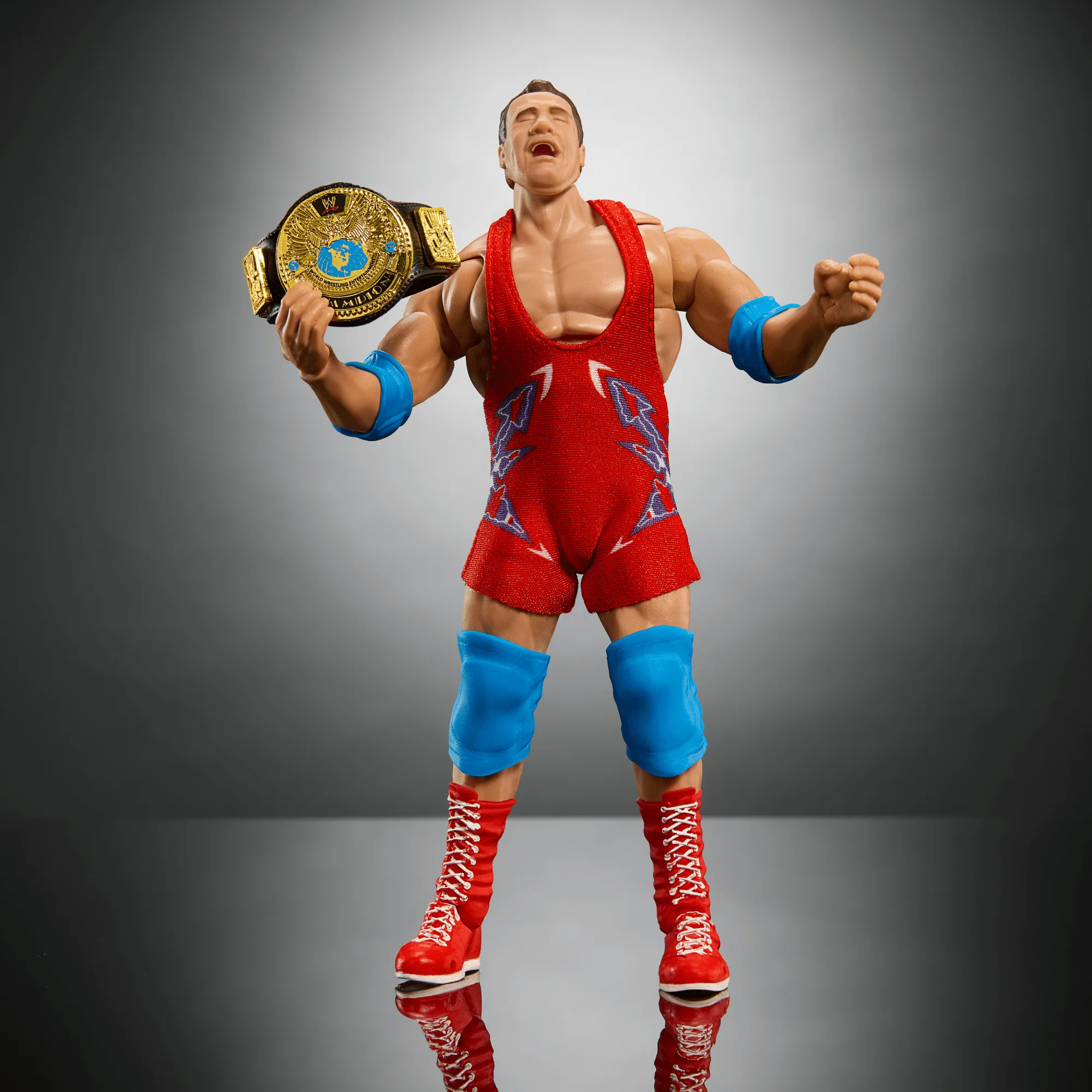 WWE Ultimate Edition Kurt Angle Action Figure & Accessories Set, 6-Inch Collectible, 30 Articulation Points