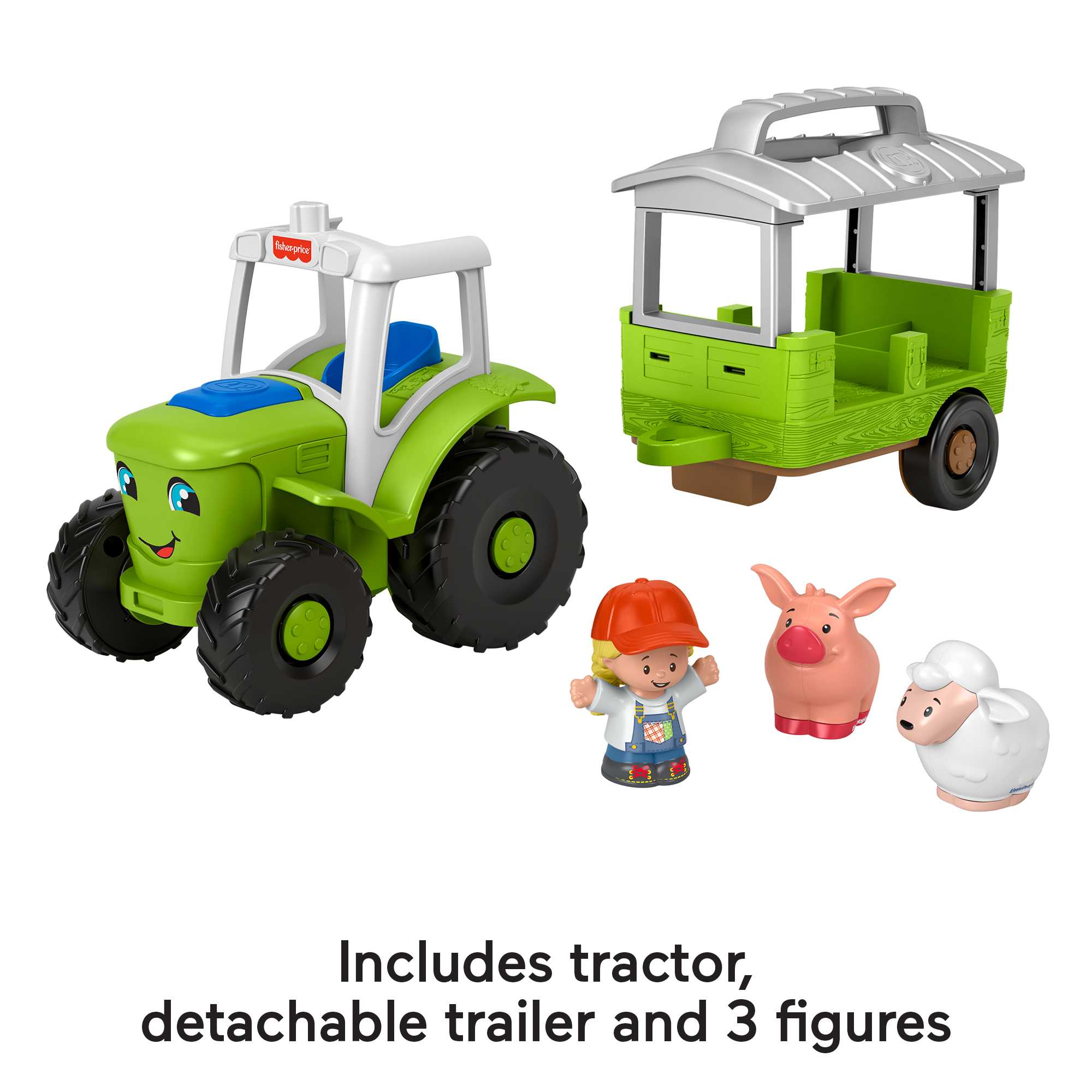 Little People Caring For Animals Tractor Musical Farm Vehicle Playset (5 Pieces)