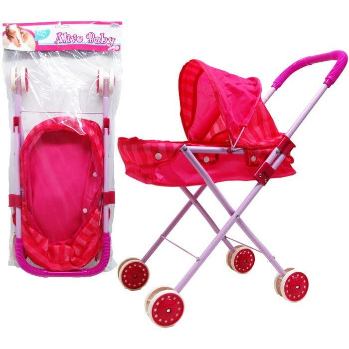 22in Steel Frame Basket Doll Stroller