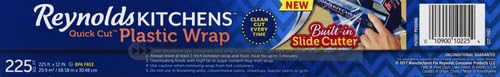 Reynolds Kitchens Quick Cut Plastic Wrap, 225 Square Feet