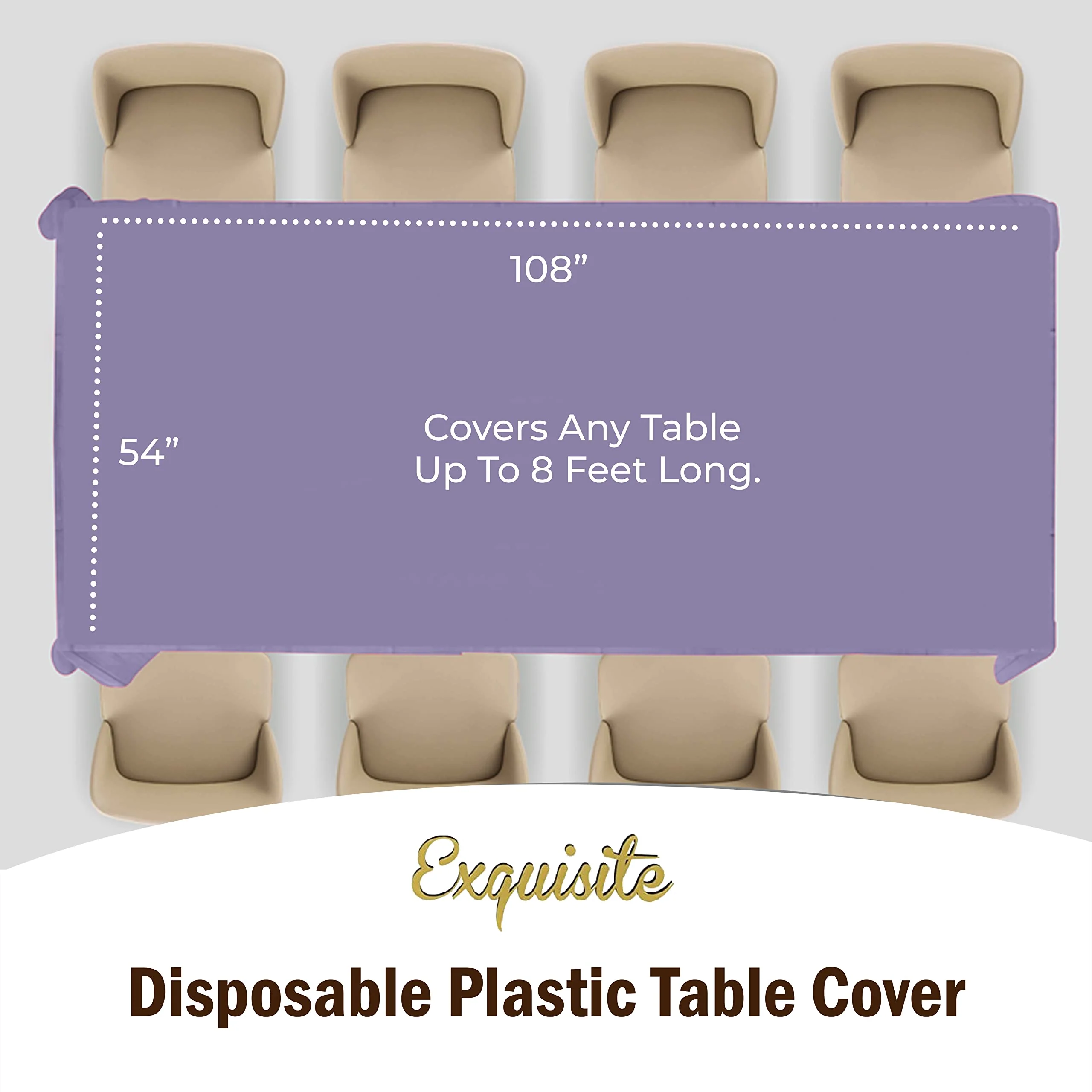 Premium Lavender Table Cover