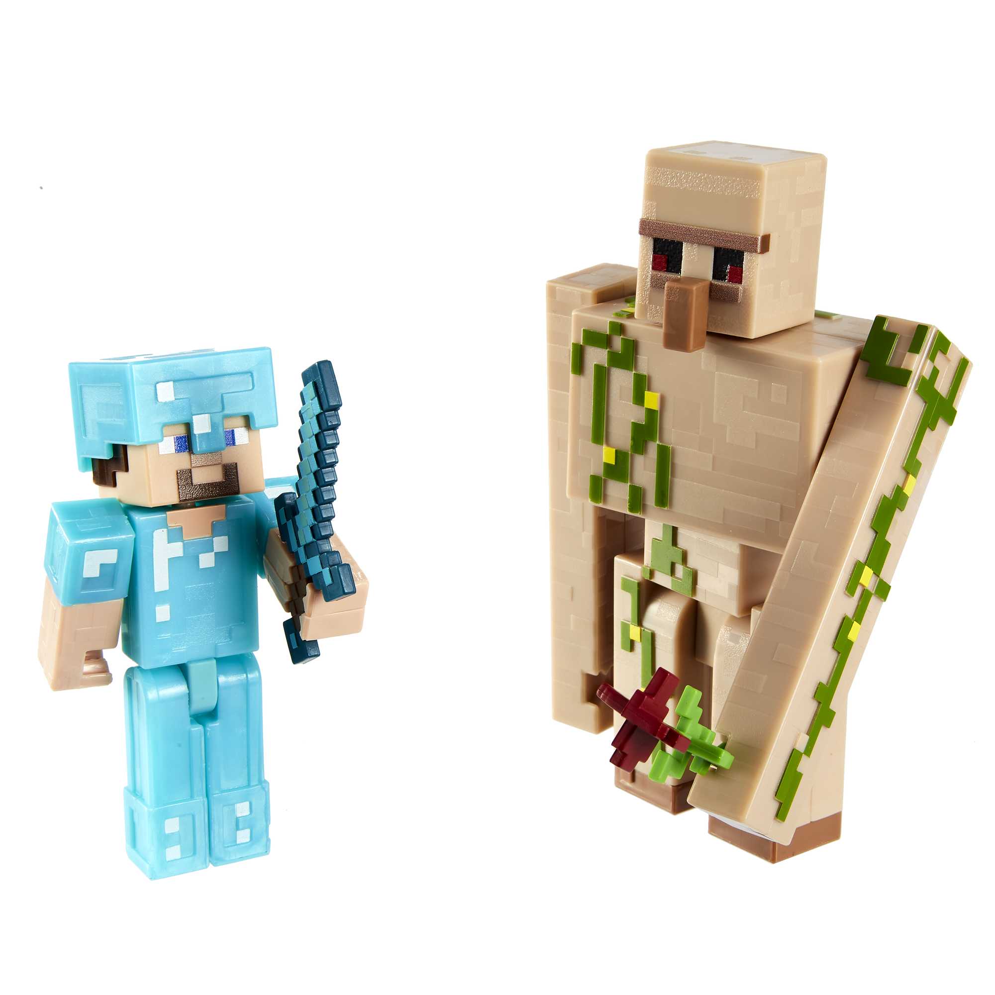 Minecraft Toys, 2-Pack Of Action Figures, Gifts For Kids