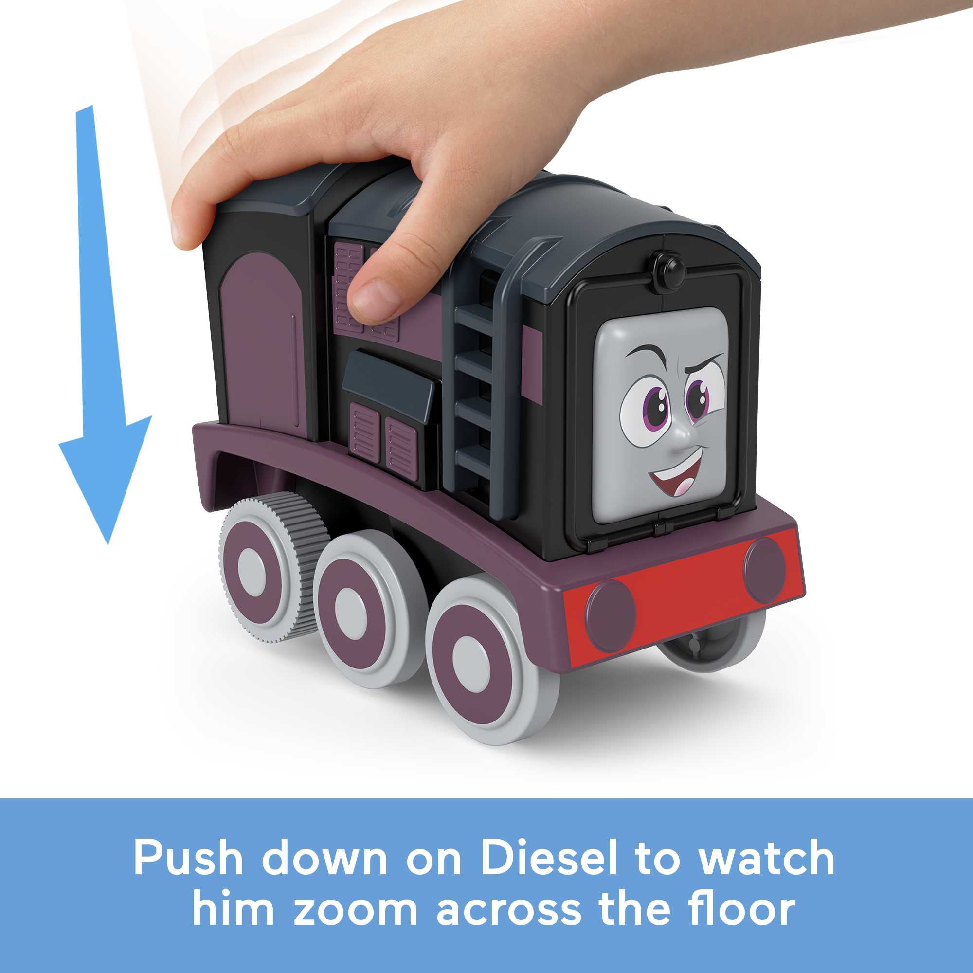 Thomas & Friends Press ��n Go Stunt Engine Diesel Racing Toy Train For Preschool Kids