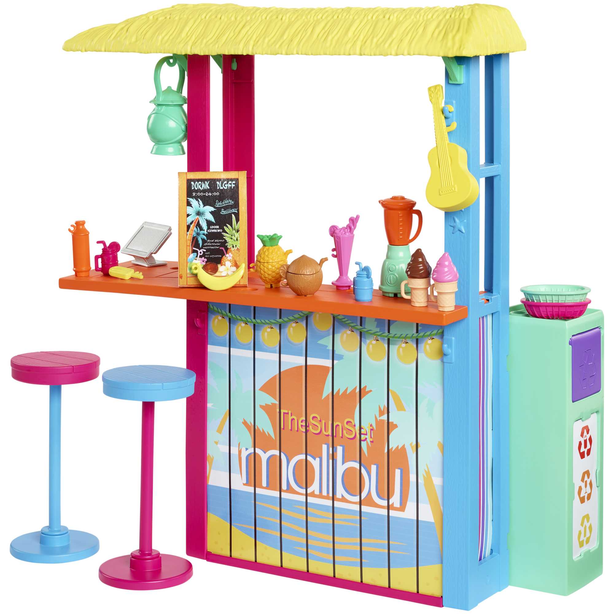 Barbie Loves The Ocean Beach Shack Playset, Made From Recycled Plastics