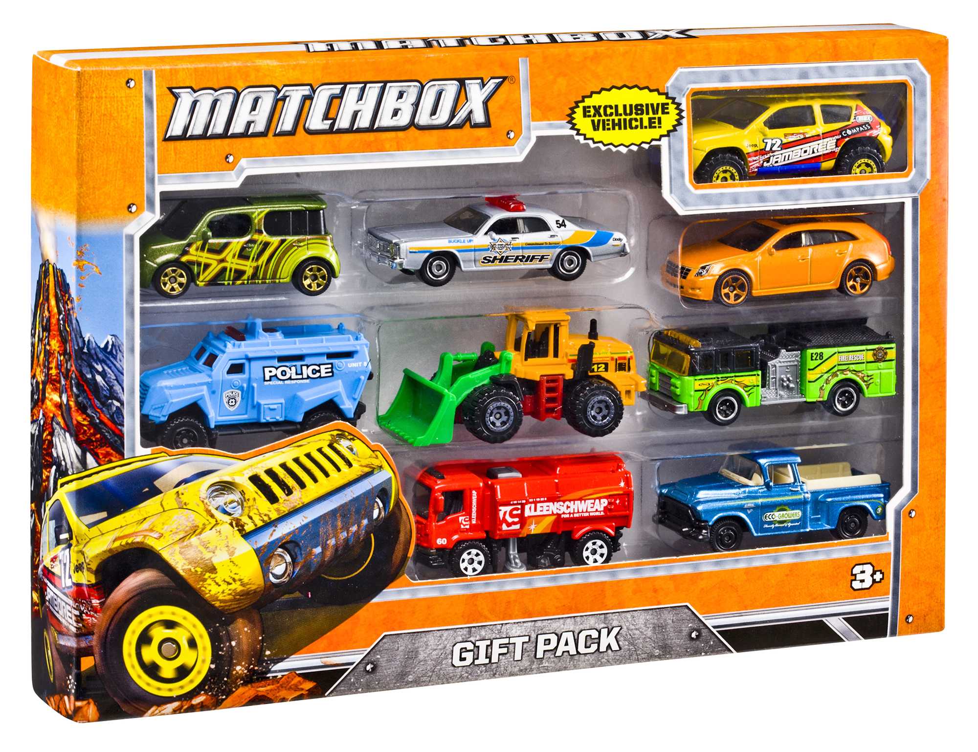 Matchbox 1:64 Scale Die-Cast Toy Cars Or Trucks, Set Of 9