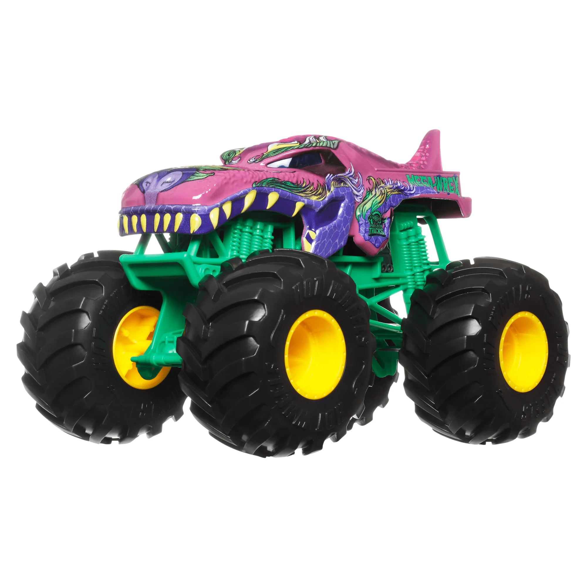 Hot Wheels Monster Trucks Veh��culo de Juguete Tiger Shark Redecoraci��n Escala 1:24
