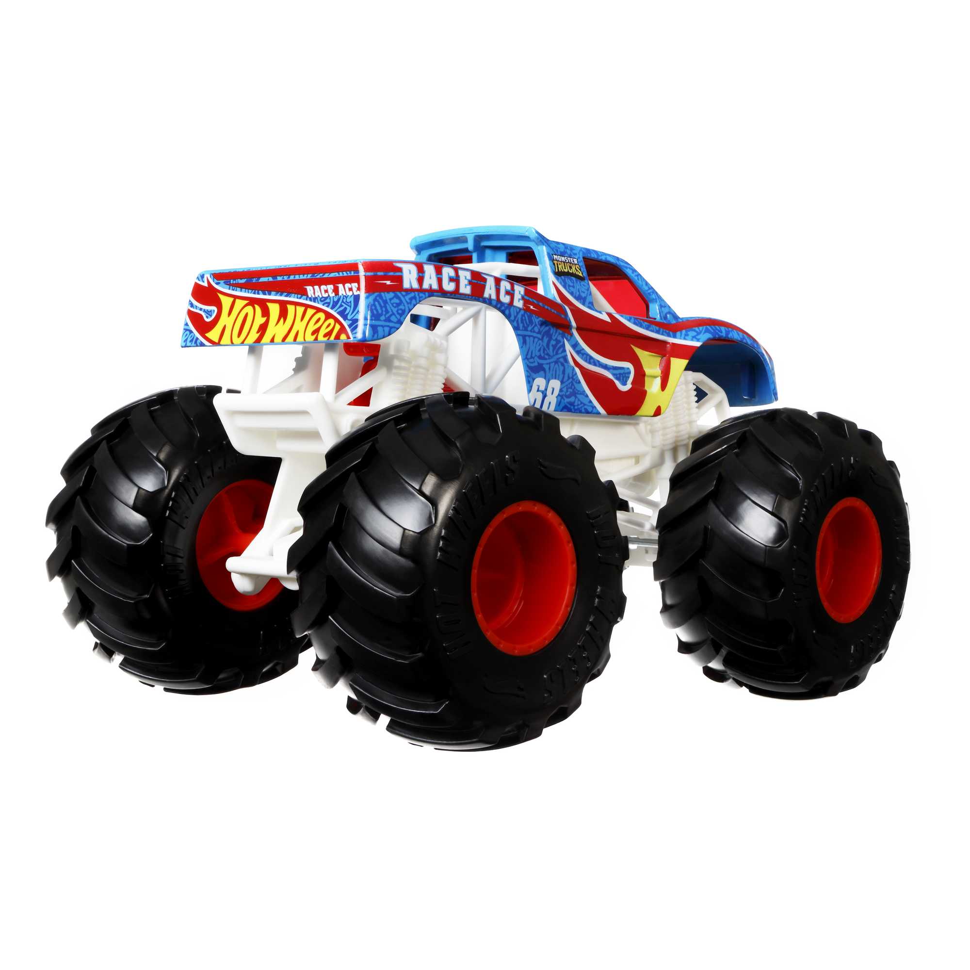 Hot Wheels Monster Trucks 1:24 Scale Vehicles, Collectible Die-Cast Toy Trucks