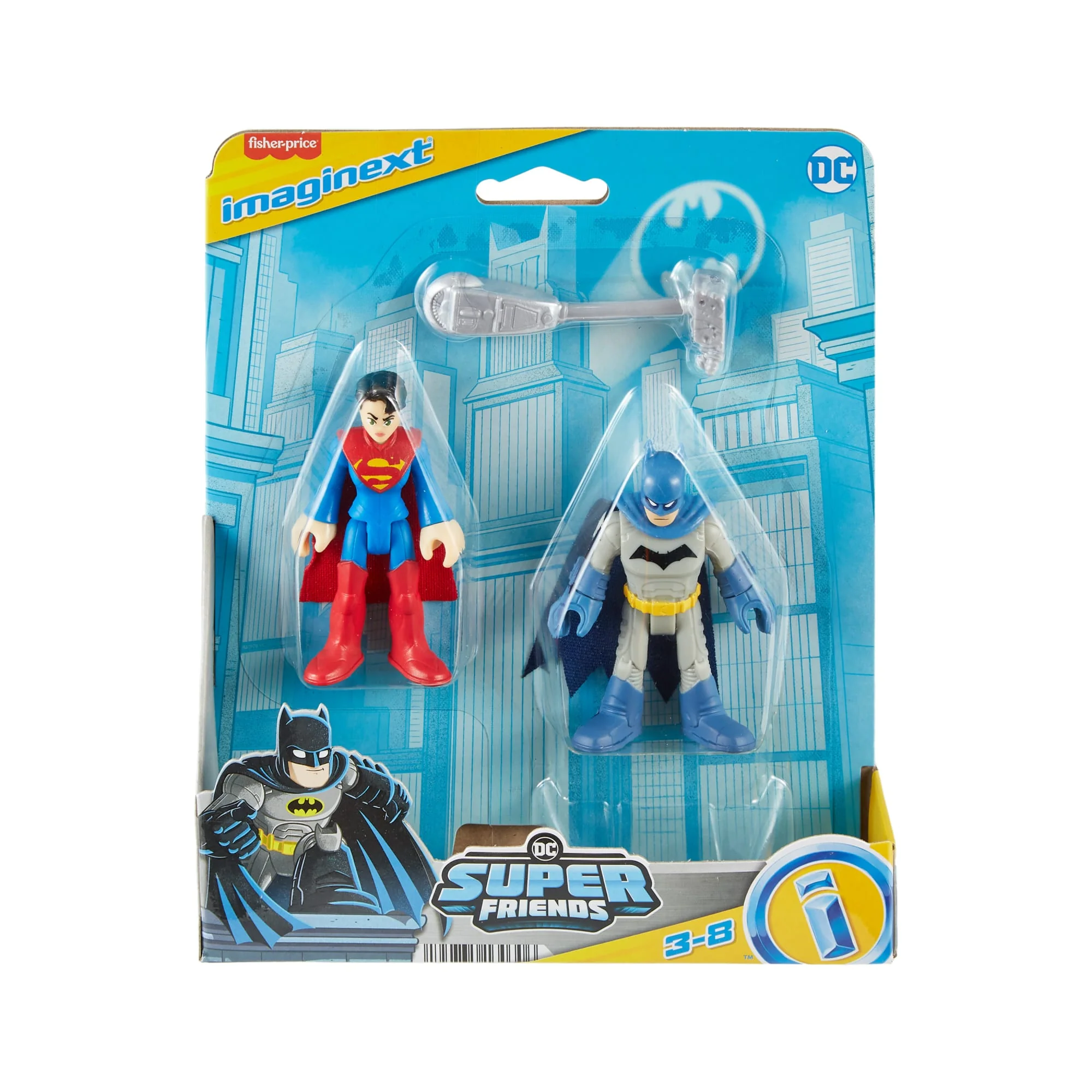 Imaginext DC Super Friends Batman And Supergirl Figure Set, 3 Pieces, Preschool Toys