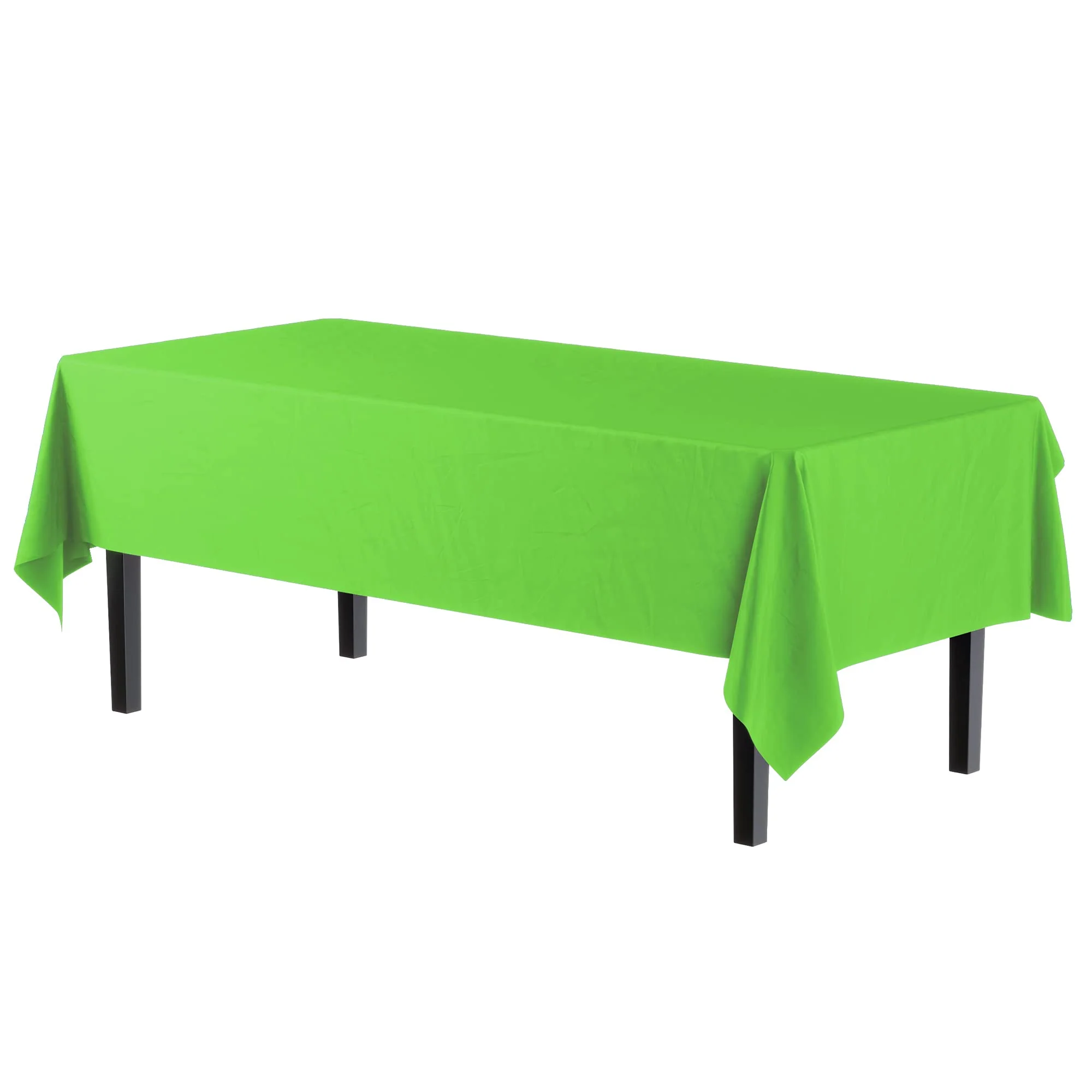 Lime Green Plastic Table Cover