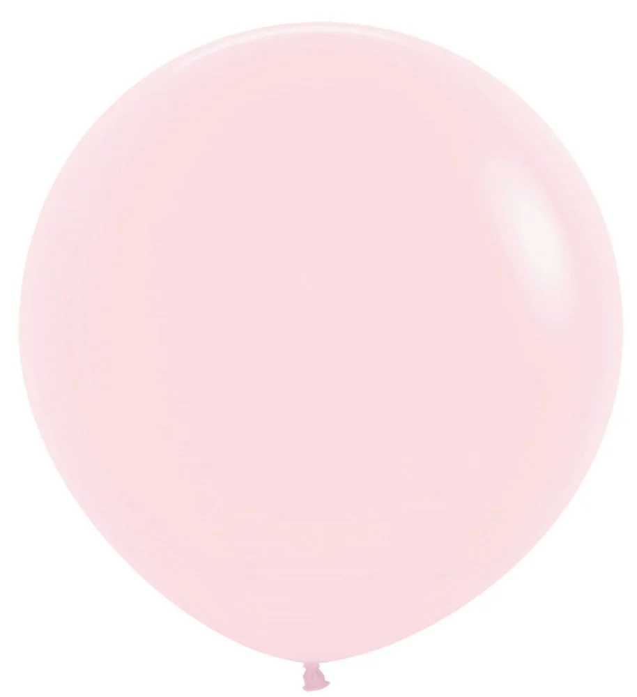 24 inch Sempertex Pastel Matte Pink Latex Balloons 10ct