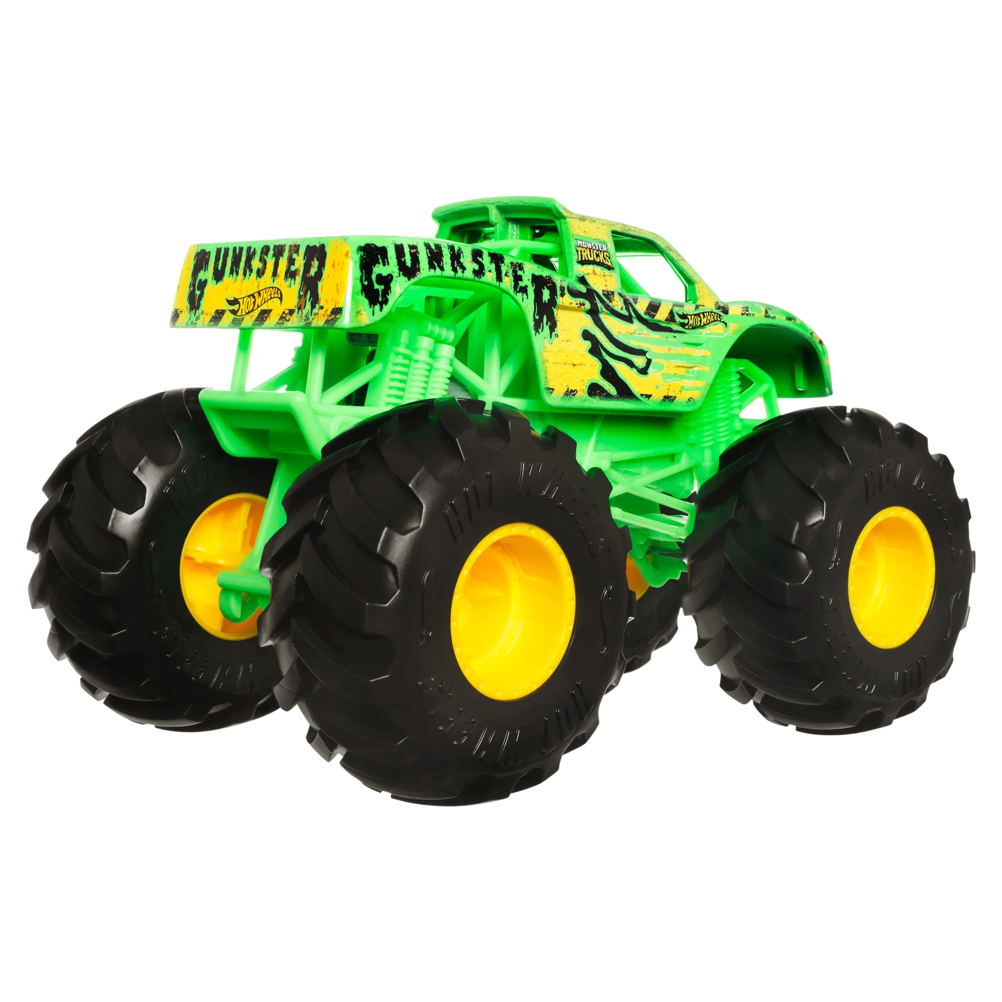 Hot Wheels Monster Trucks Ve��culo de Brinquedo Gunkster Escala 1:24