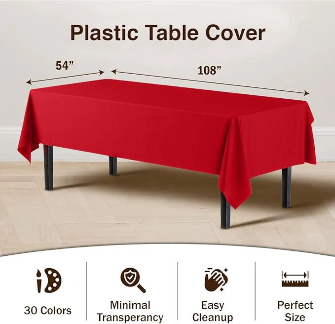 Premium Red Table Cover