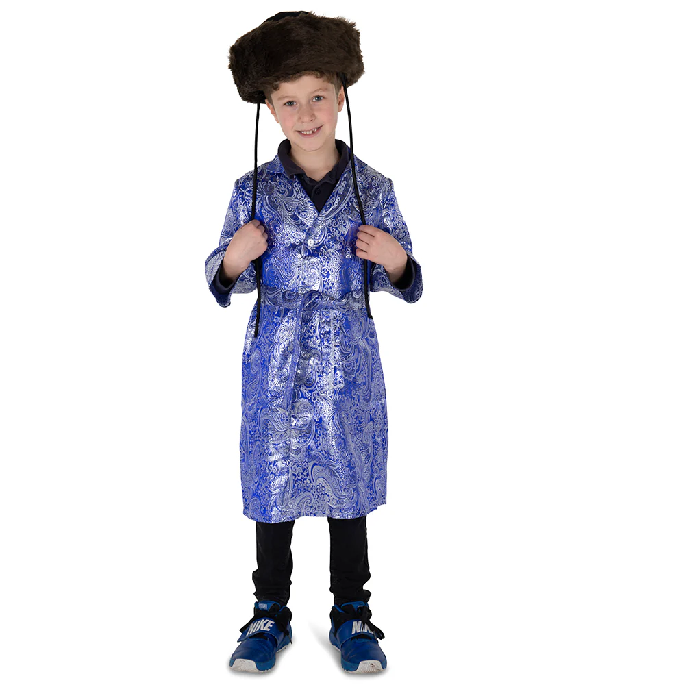 Kids Jewish Rabbi Blue Coat