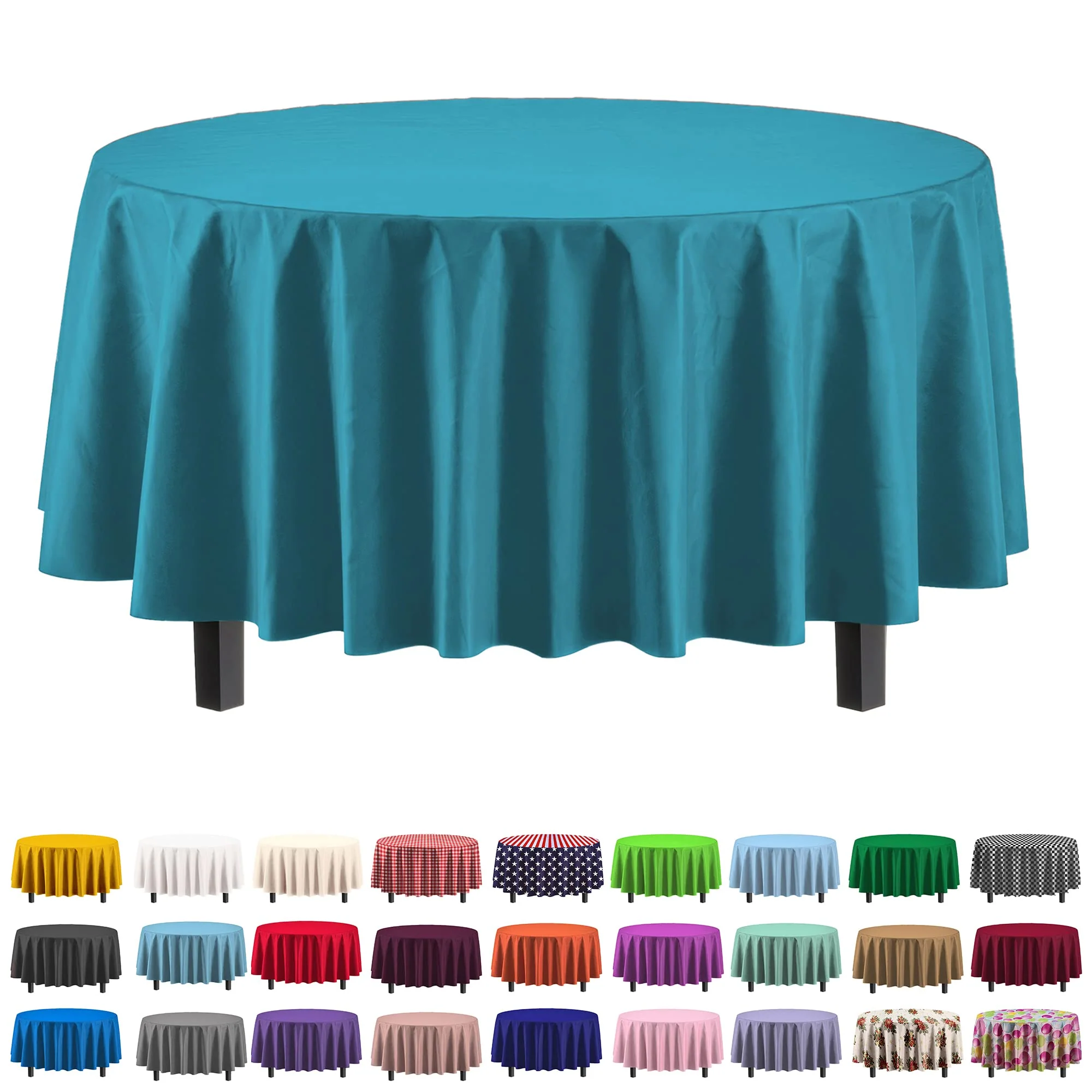 Premium Round Turquoise Table Cover
