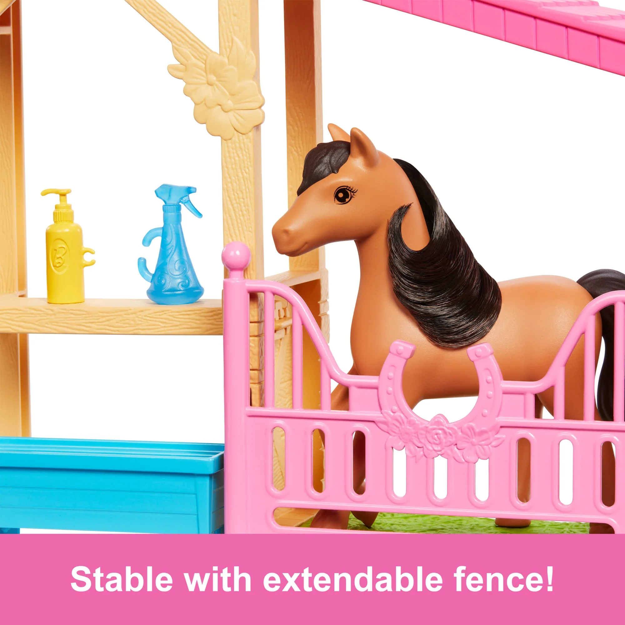 Barbie Mysteries: The Great Horse Chase Stable Playset With Fashion Doll, Small Toy Pony & 10+ Accessories