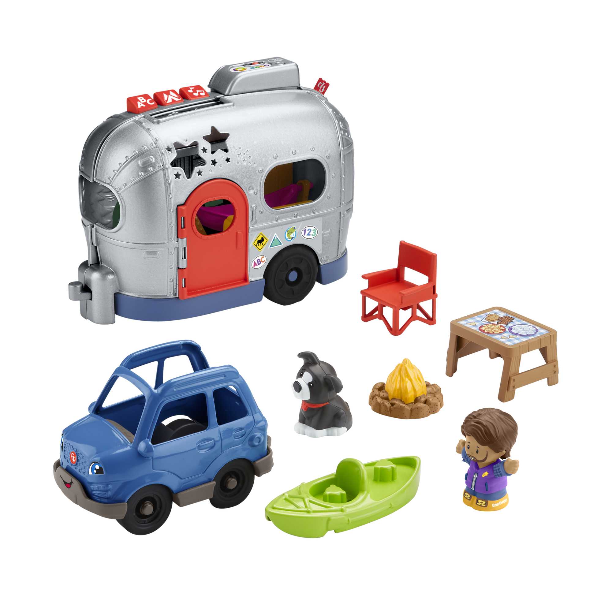 Little People Light-Up Learning Camper Playset - English & French Version