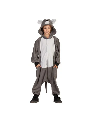 Mouse Kid's Funsie - Gray, Small