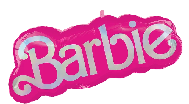 Anagram Barbie The Moviie Shaped Logo 32 inch Foil Balloon  1ct