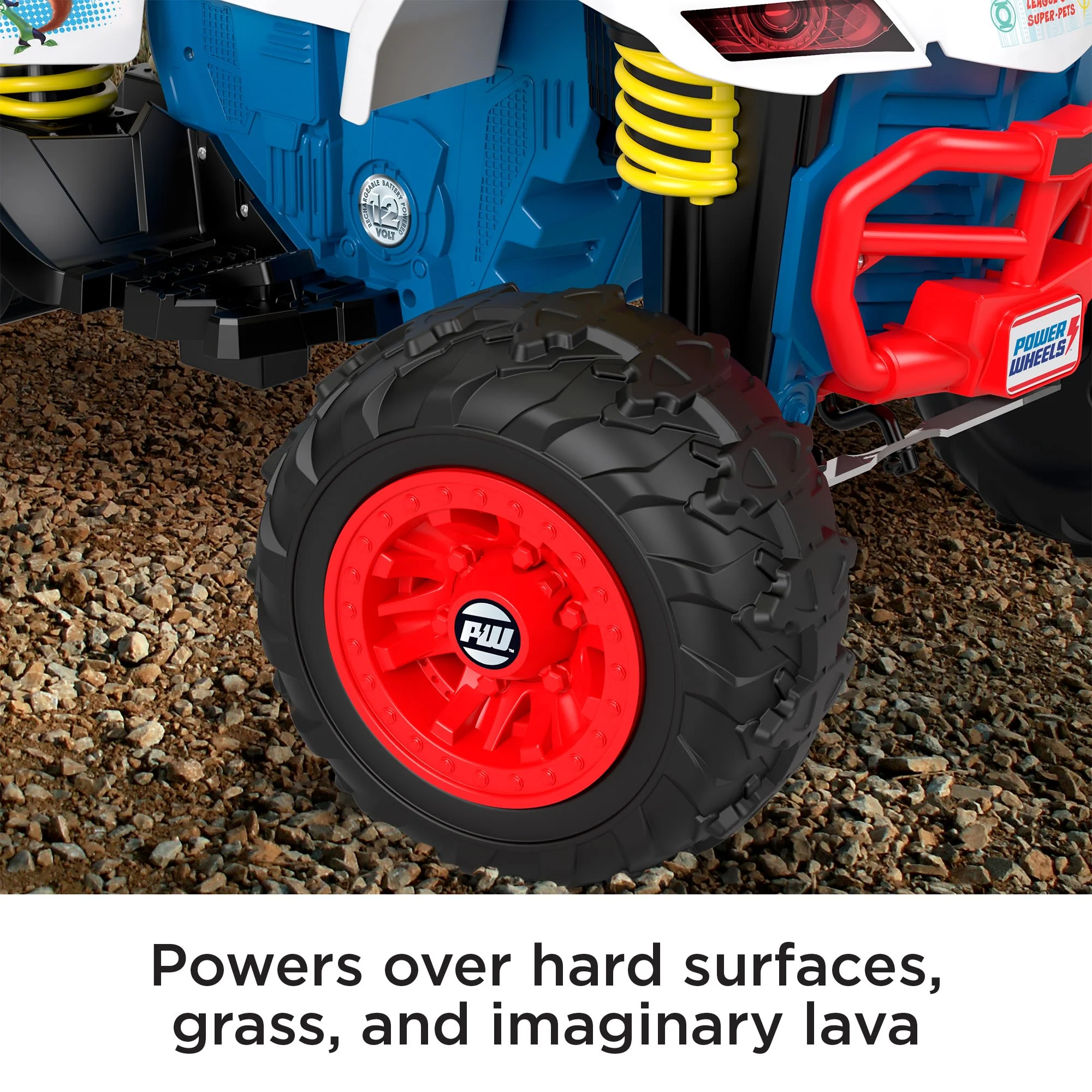 Power Wheels DC League Of Super-Pets Racing ATV Battery Powered Ride-On Vehicle