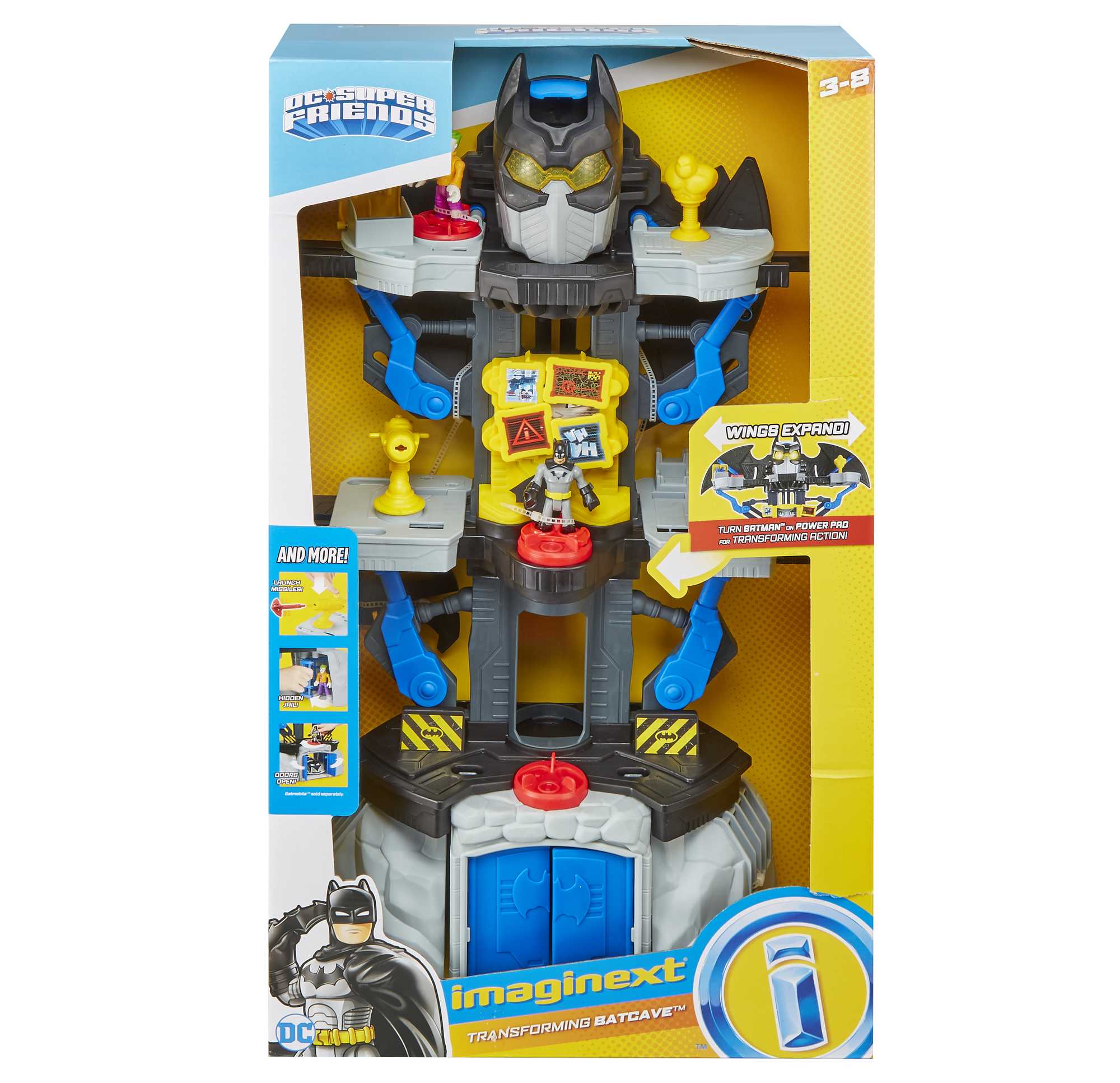 Imaginext DC Super Friends Transforming Batcave Batman Playset