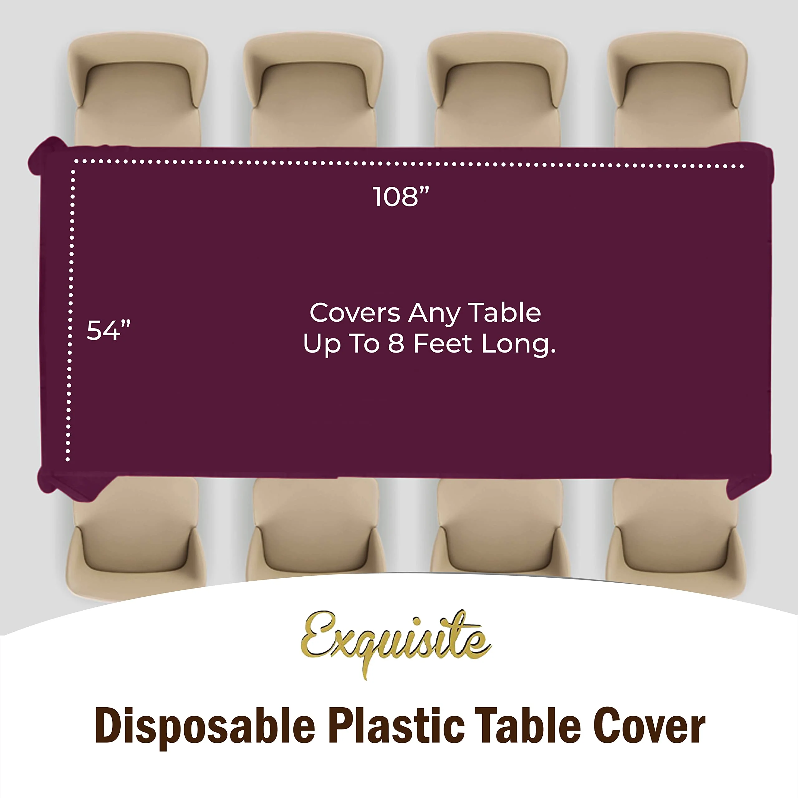Premium Plum Table Cover