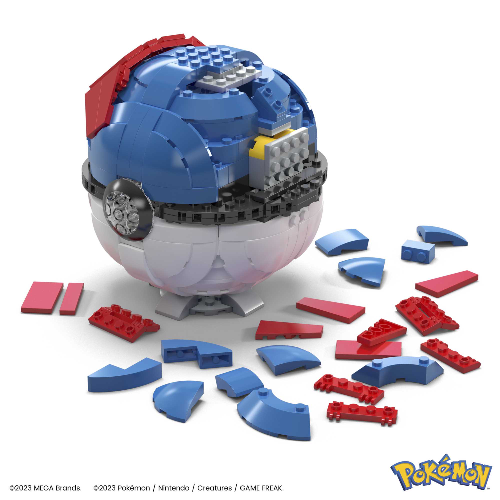 MEGA Pok��mon Jumbo Great Ball Building Kit With Lights (299 Pieces), For Collectors
