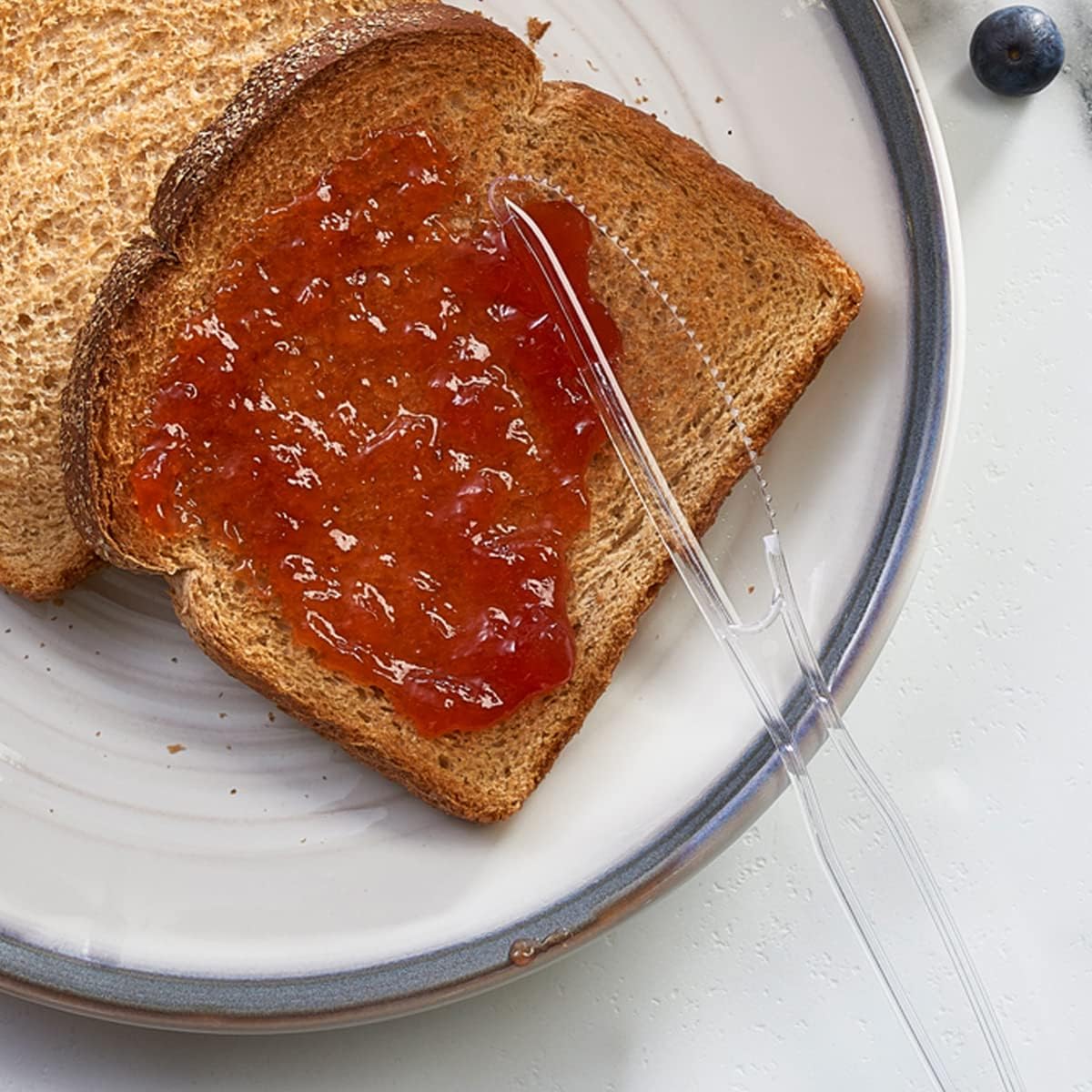 Comfy Package [100 Pack] Heavy Duty Disposable Clear Plastic Forks - Basic Cutlery for Parties, Events, and Everyday Use