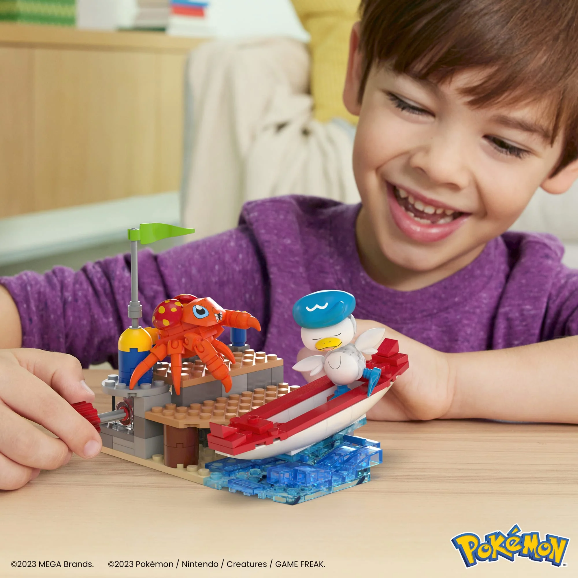 MEGA Pok��mon Quaxly And Paras Building Toy Kit With 2 Action Figures (188 Pieces) For Kids