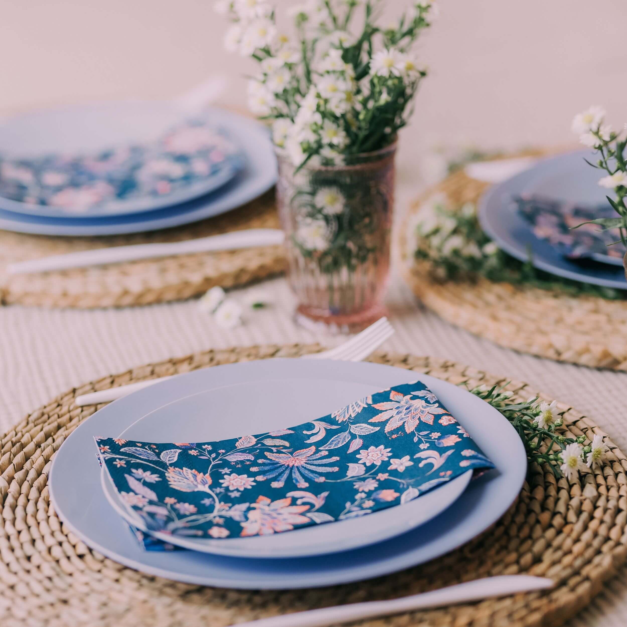 Paisly Print Dinner Napkin | 20 Count