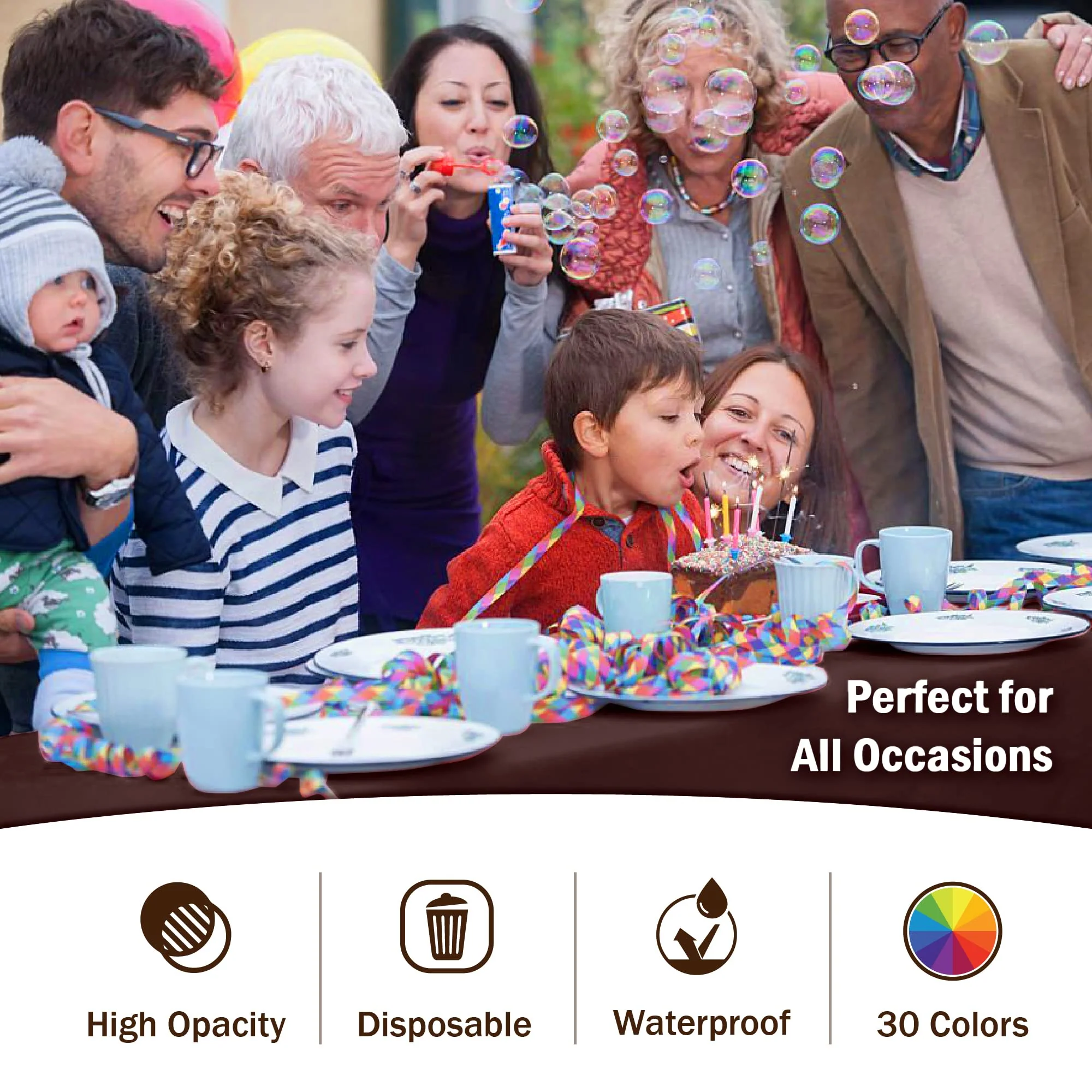 Premium Brown Table Cover