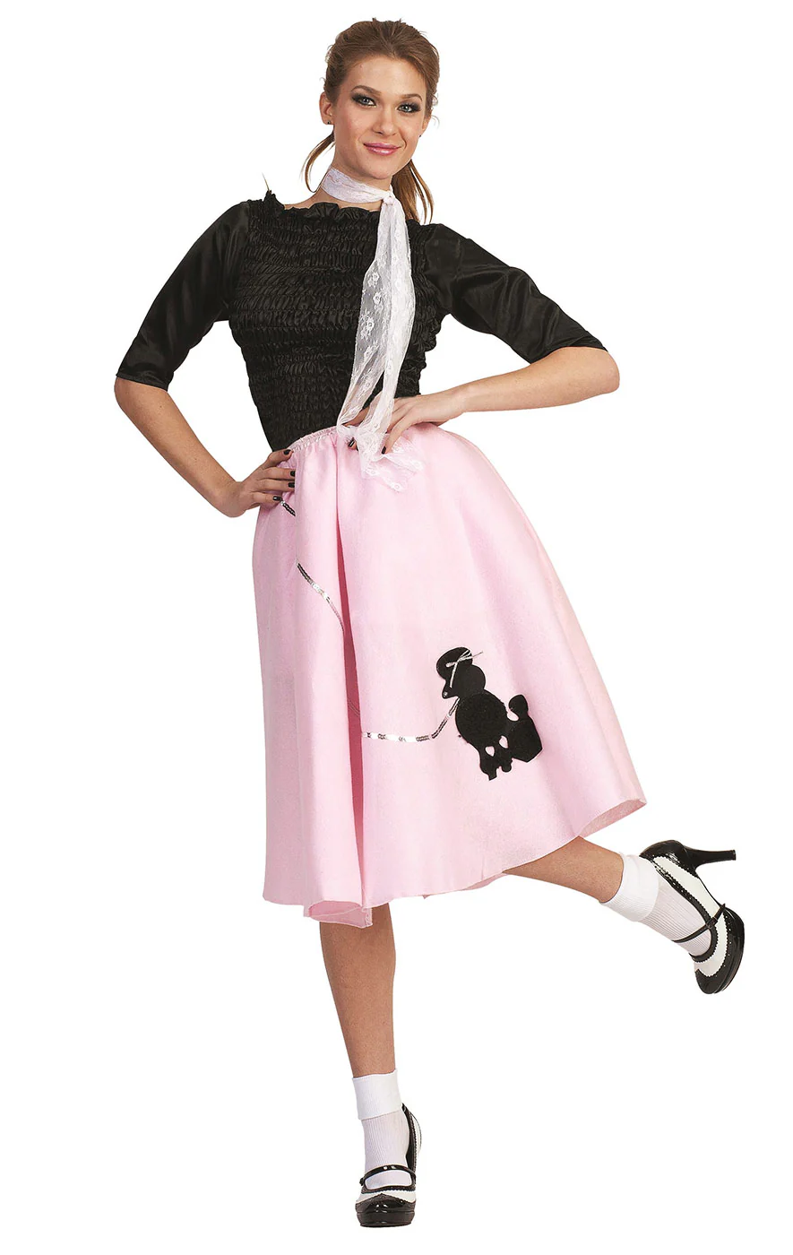 Retro Pizzazz Poodle Skirt Set