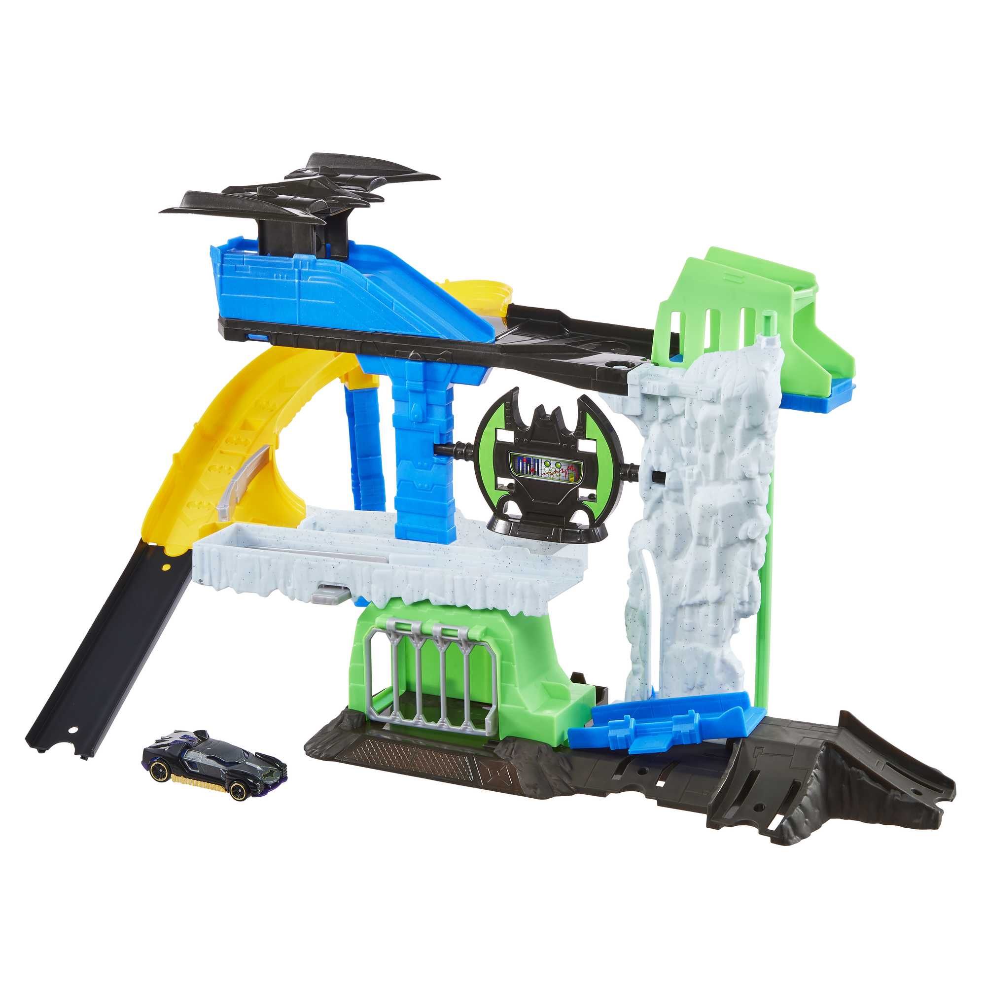 Hot Wheels DC Batcave Playset With Character Car, Gift For Kids 4 To 8 Years Old