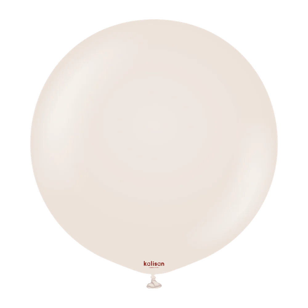 36 inch Kalisan Retro White Sand Latex Balloons 2ct
